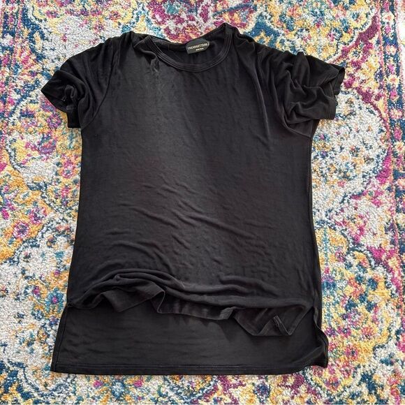 90s ROmantic goth slinky Flowy Blouse - Picture 3 of 3